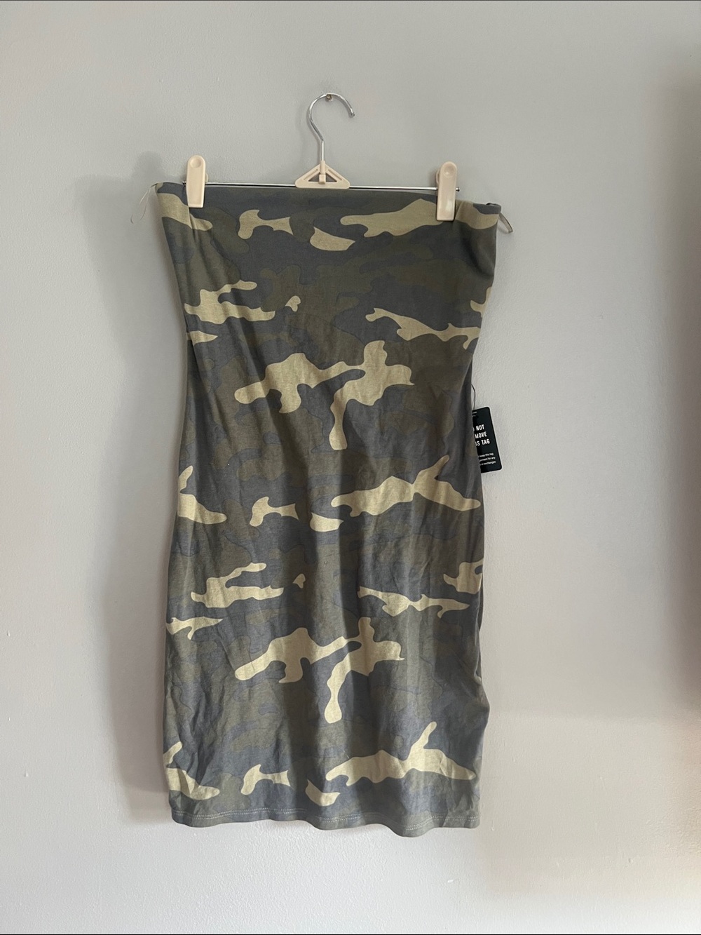 Express Camo Tube Mini Dress -‎ Green & Tan